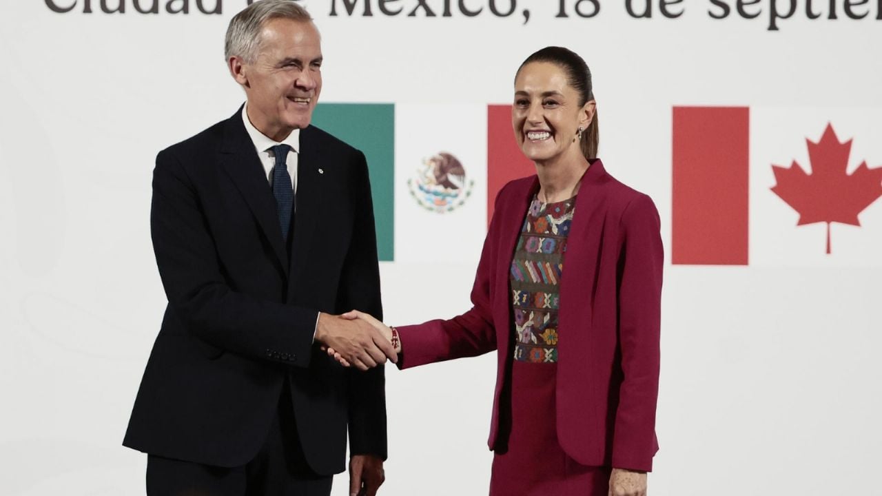Carney y Sheinbaum discuten T-MEC y asesinato de turista canadiense en Teotihuacán