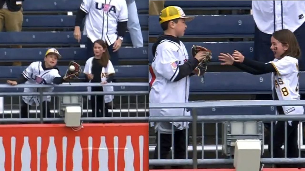 Jugador de Pirates sorprende a niña en la tribuna con una pelota