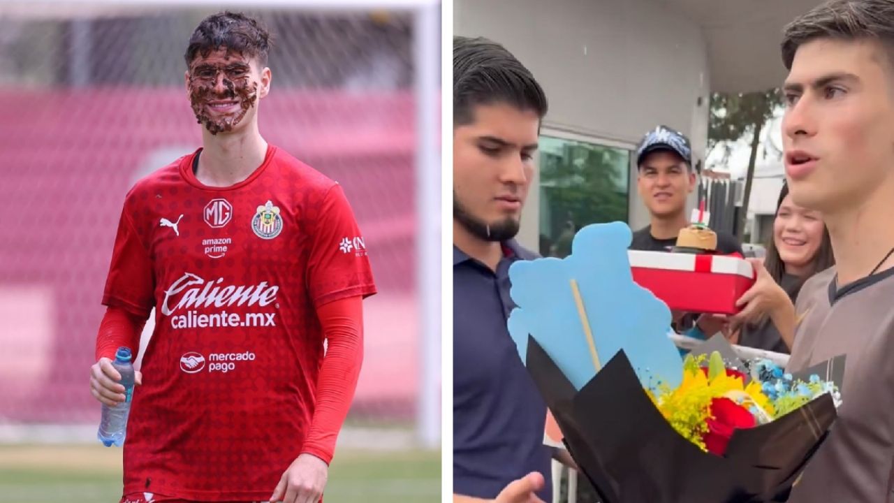‘La Hormiga’ González celebra su cumpleaños 23 con un divertido pastelazo en Chivas