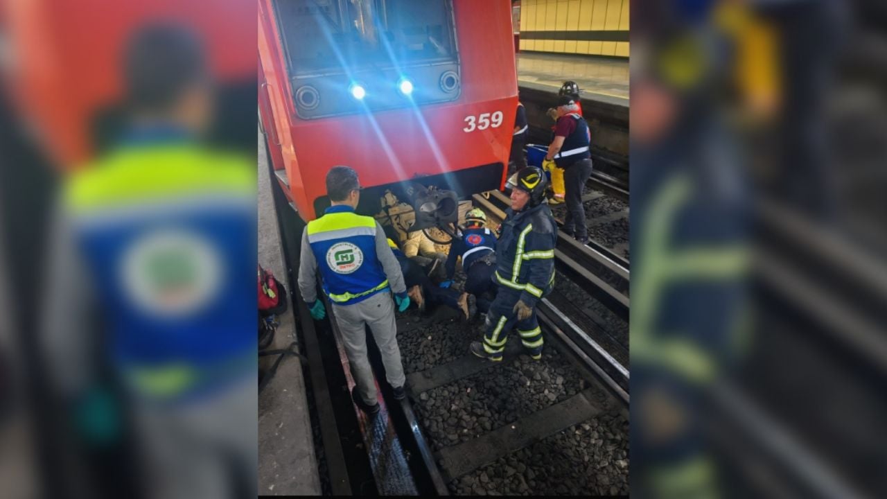 Rescatada persona que cayó a las vías del Metro en Ciudad de México