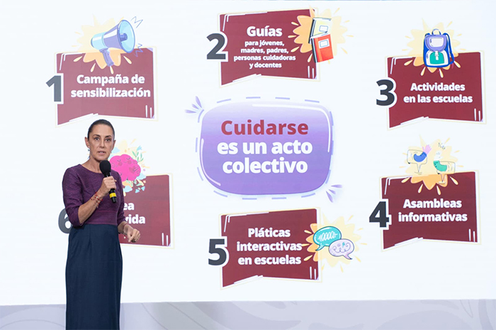 Sheinbaum lanza ‘ABC de las emociones’ en apoyo a la salud mental juvenil en CDMX