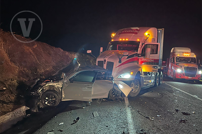 Accidente múltiple en la autopista Siglo XXI deja un herido en Michoacán