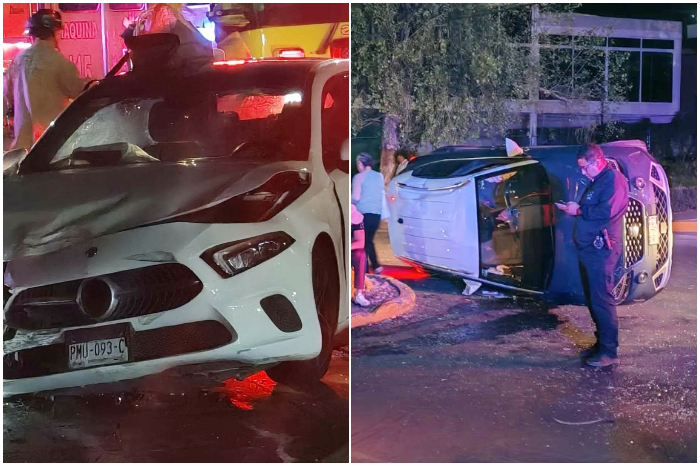 Accidente vehicular en Camelinas y Ventura Puente, Morelia deja varios heridos
