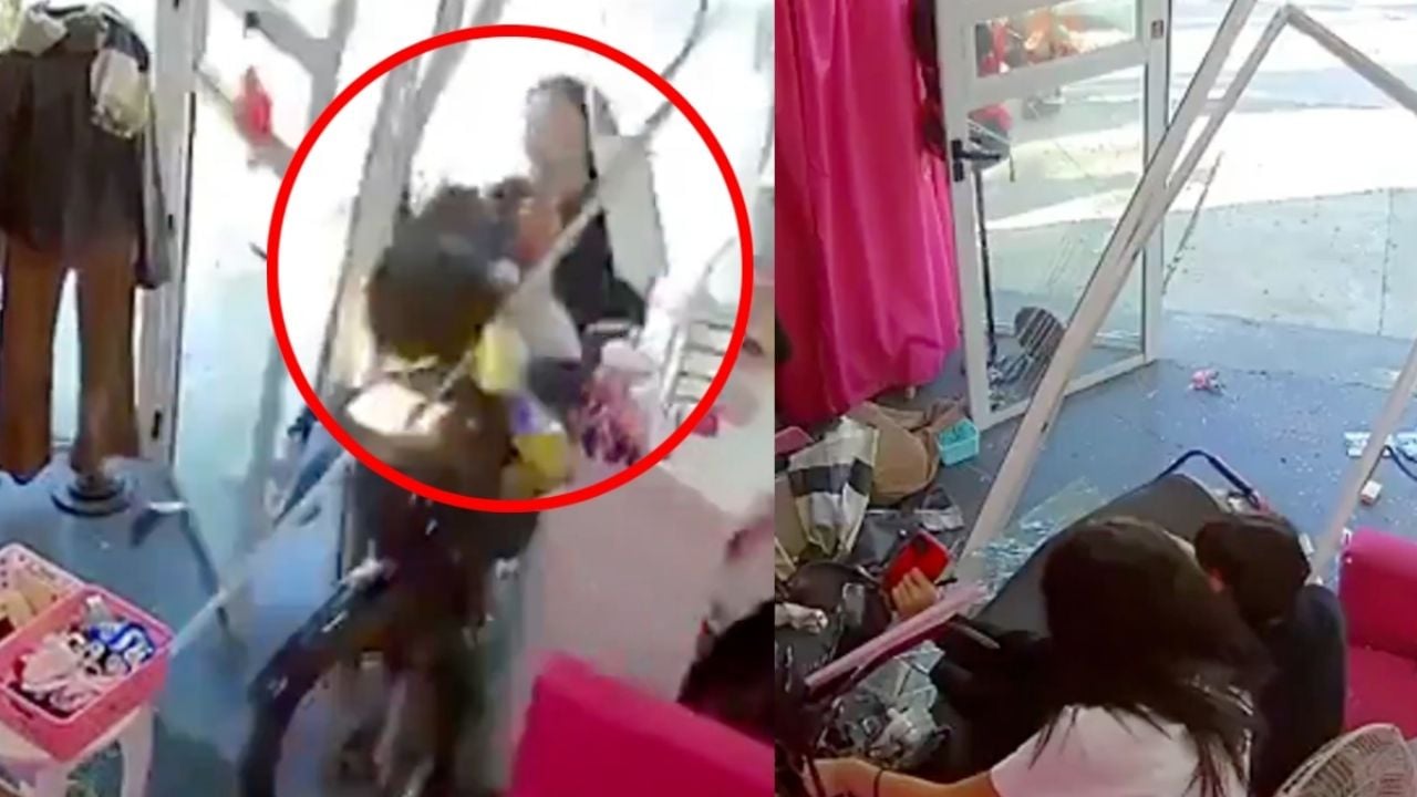 Adolescentes de 14 años se accidentan en moto sin casco: VIDEO