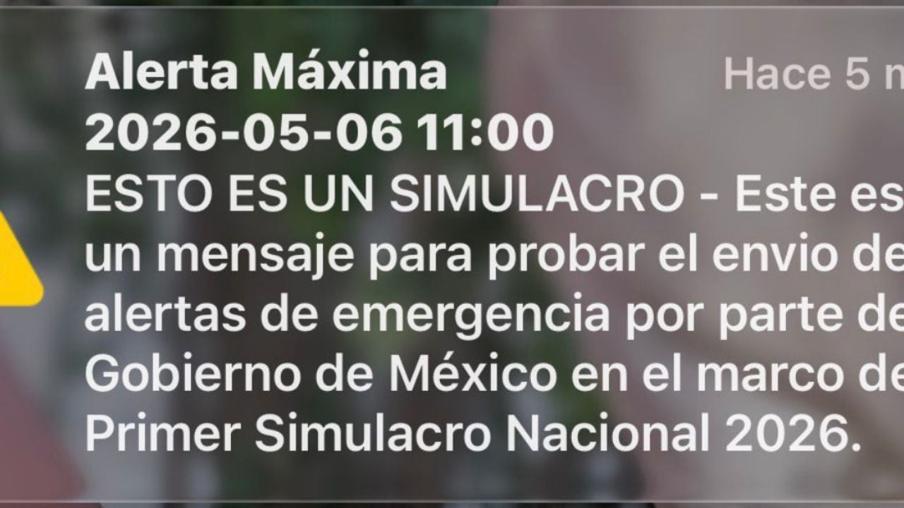Alerta máxima por sismo modifica mensaje en celulares en [Ciudad/Estado]