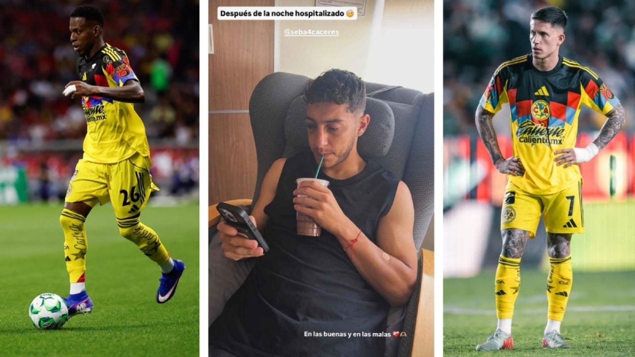 América: Borja fuera meses, fractura de Cáceres y regreso de Rodríguez