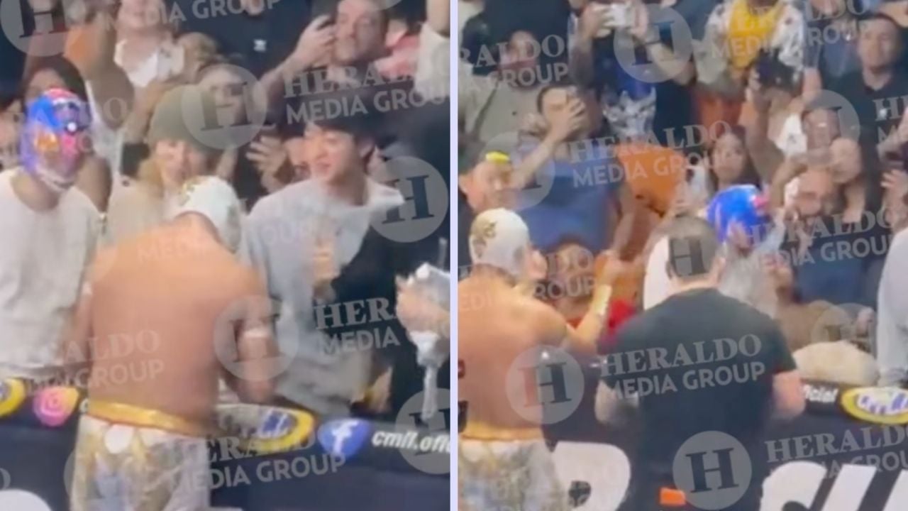 BTS y Místico comparten un emotivo abrazo en la Arena México