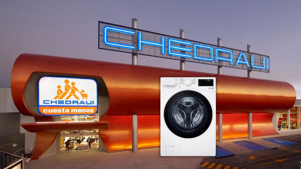 Chedraui ofrece descuentazo en lavasecadora LG con tecnología inverter