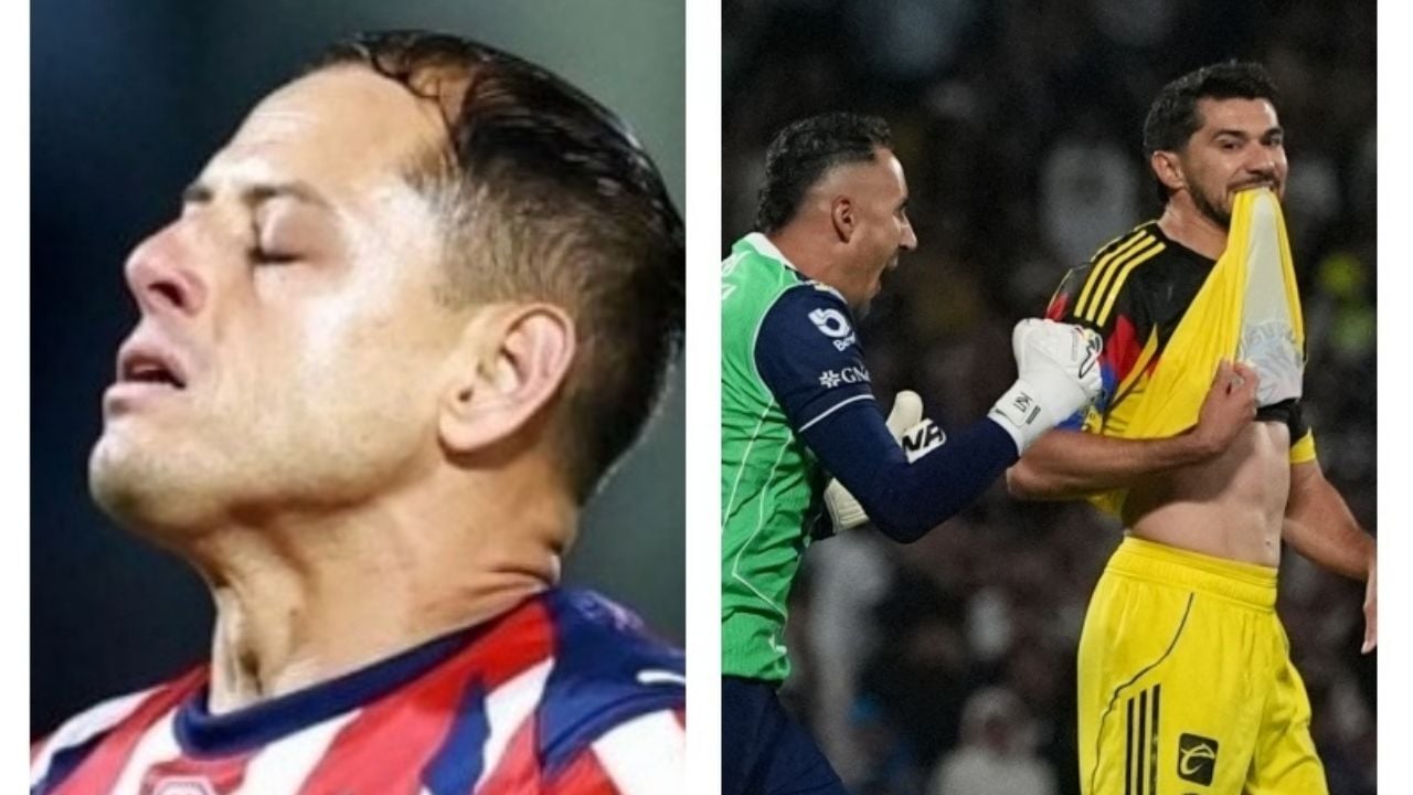 Chicharito y Henry Martín: Penaltis fallidos en la misma portería