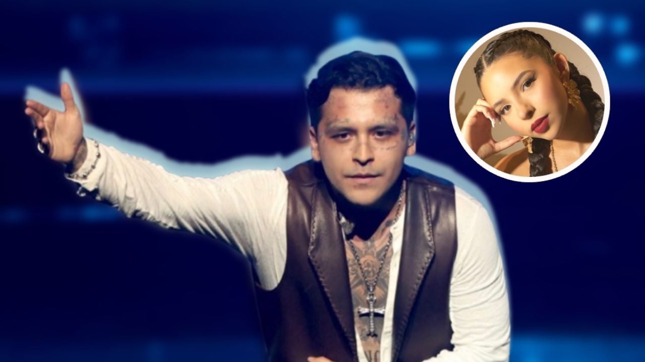 Christian Nodal envía romántico mensaje a Ángela Aguilar en su concierto