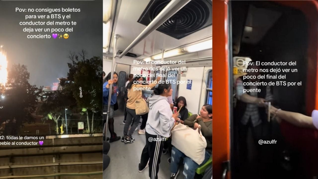 Conductor del Metro se detiene para que las ARMYS vean a BTS