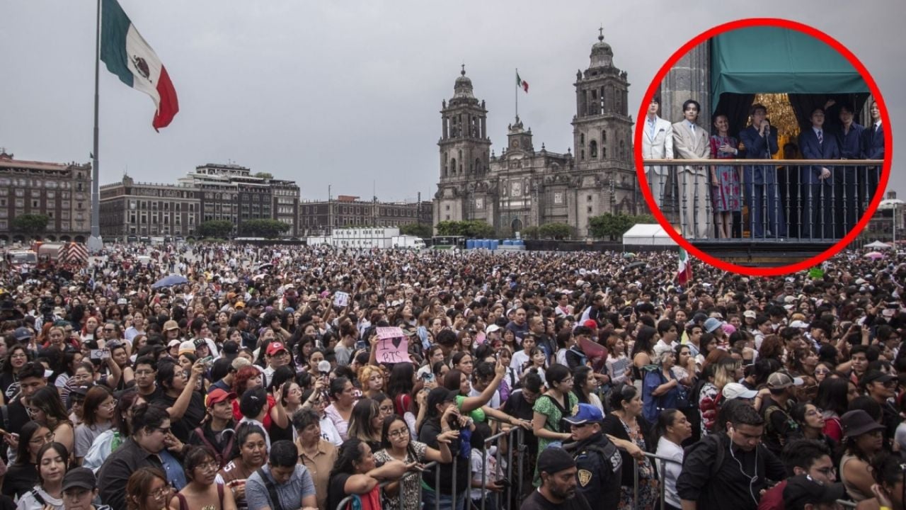 Coreanos celebran el amor de los mexicanos por BTS en el Zócalo