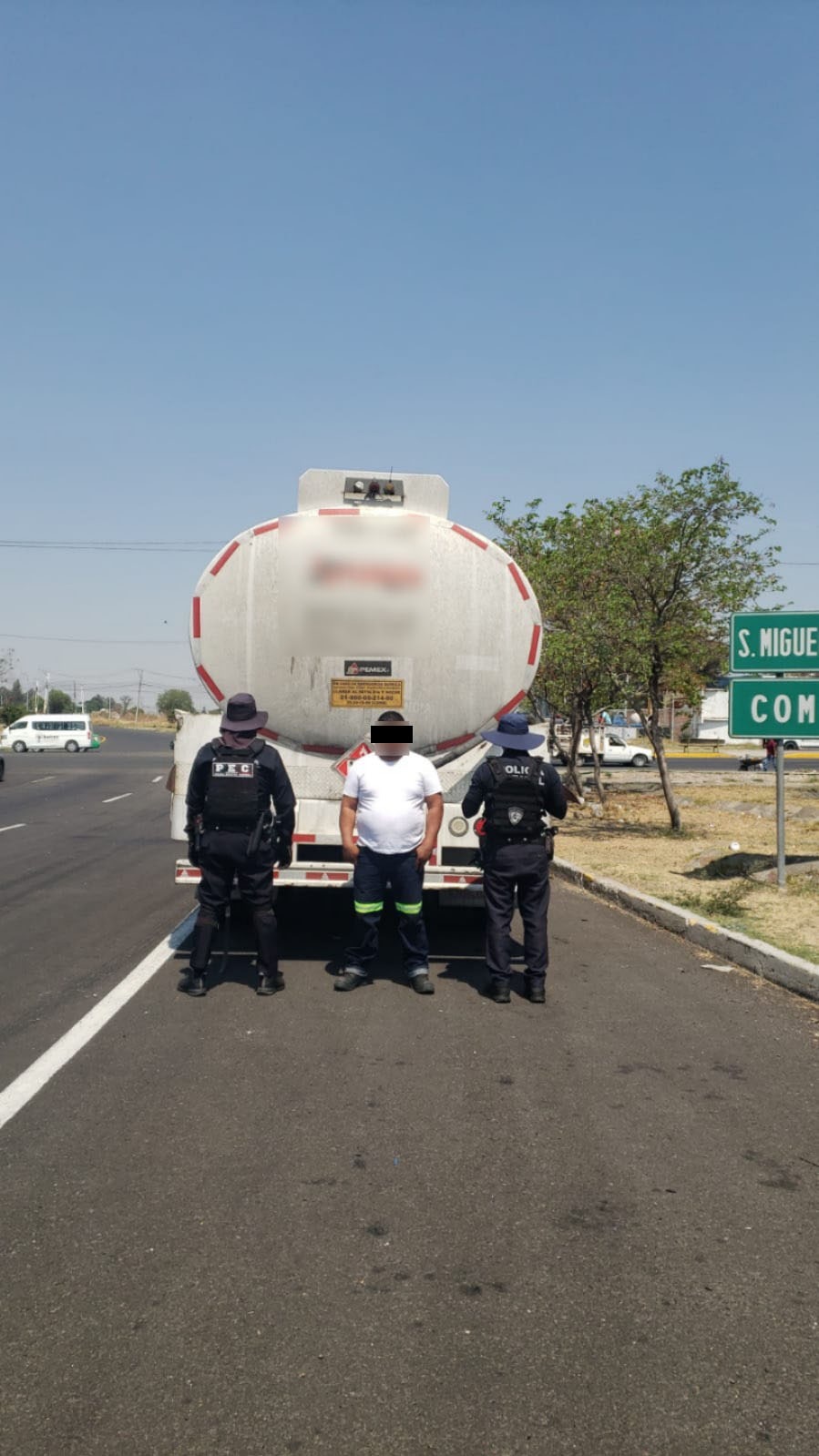 Detiene Secretaría de Seguridad a conductor y asegura autotanque en Celaya