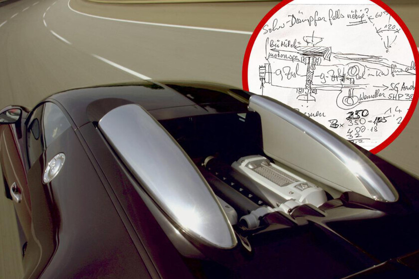 Diseño de W18 por Ferdinando Piëch: Origen del Bugatti Veyron