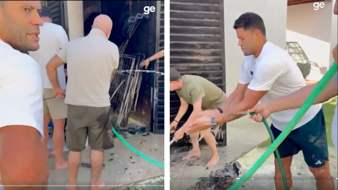 Futbolista brasileño Hulk apaga incendio en casa de compañero durante partido