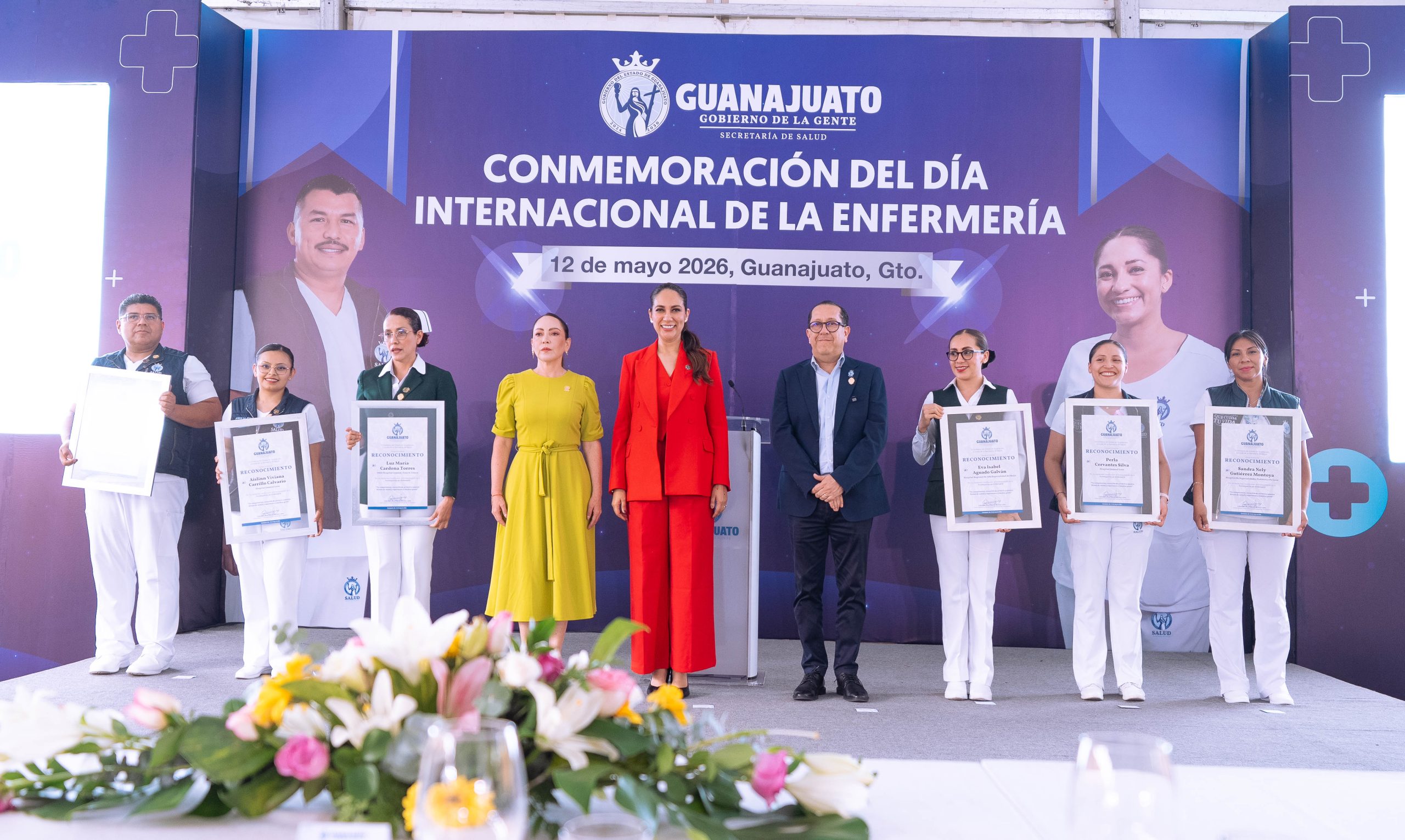 Gobernadora de Guanajuato destaca labor de profesionales de enfermería en el estado