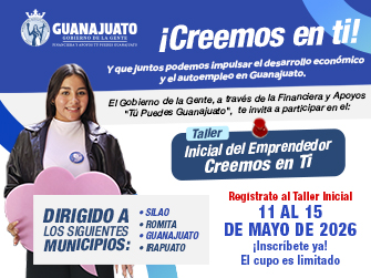 Guanajuato anuncia quinta convocatoria del programa "Creemos en ti" de Tú Puedes.
