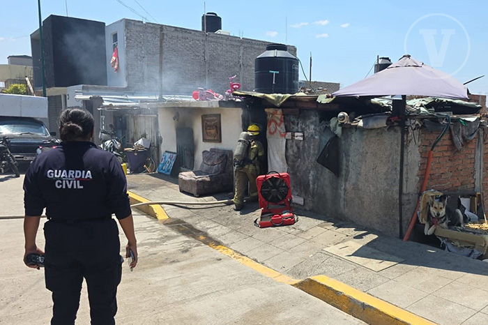 Incendio en la colonia Vicente Lombardo de Morelia provoca daños materiales significativos