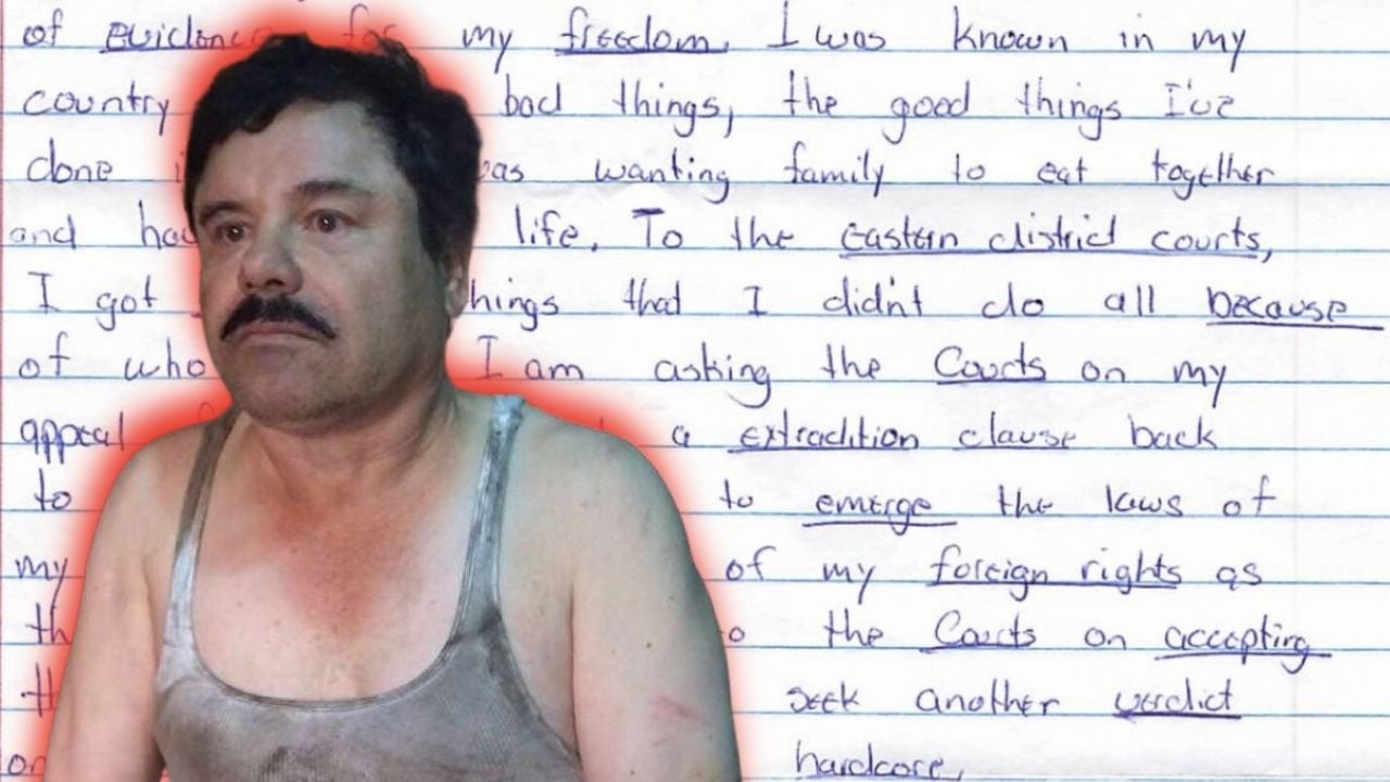 Joaquín ‘El Chapo’ Guzmán pide su extradición a México en carta reciente