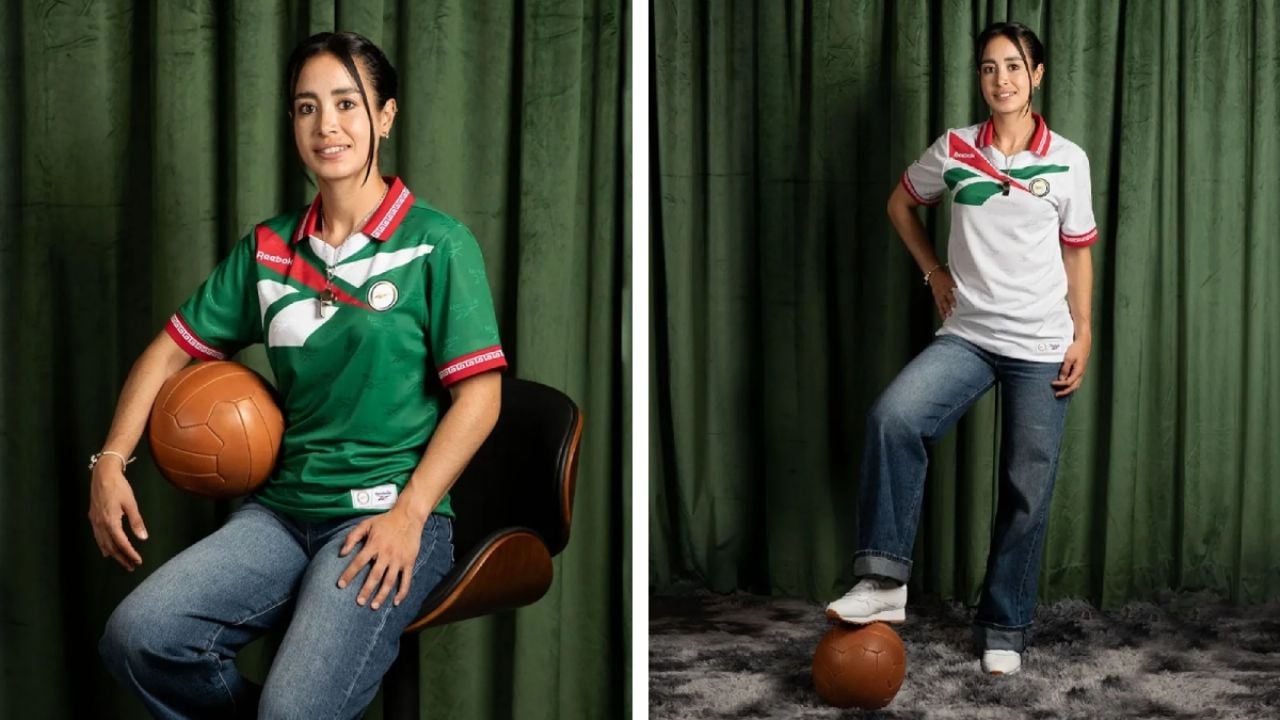 Katia Itzel García: Árbitra mexicana que sorprende con su colección de jerseys retro