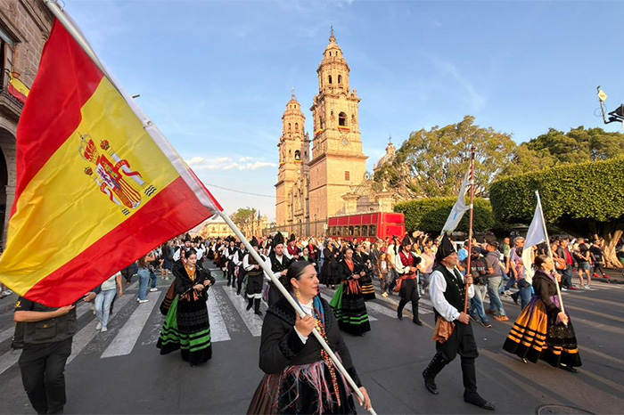 La Banda de Gaitas de Forcarei actúa hoy en Morelia