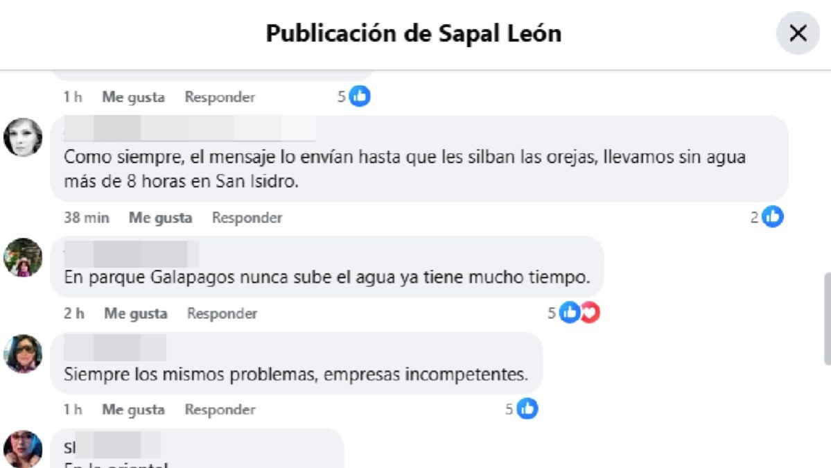 León: 200 colonias afectadas por intermitencia de agua por falla de SAPAL