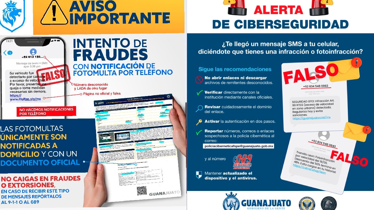 León: Falsos mensajes de texto sobre infracciones en el bulevar présenter