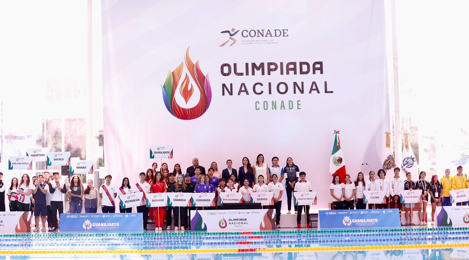 Libia da inicio a la Olimpiada de Natación CONADE en Veracruz.