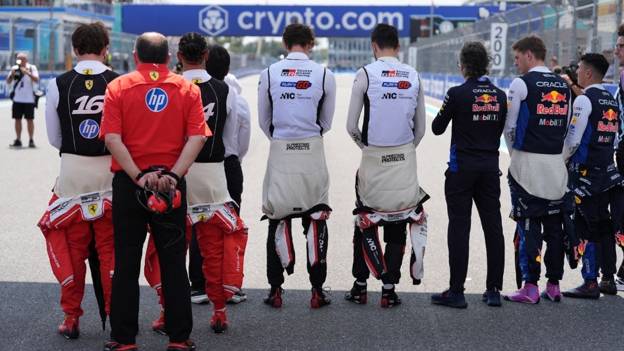 Minute de Silencio en Miami por Alex Zanardi Antes de la Carrera
