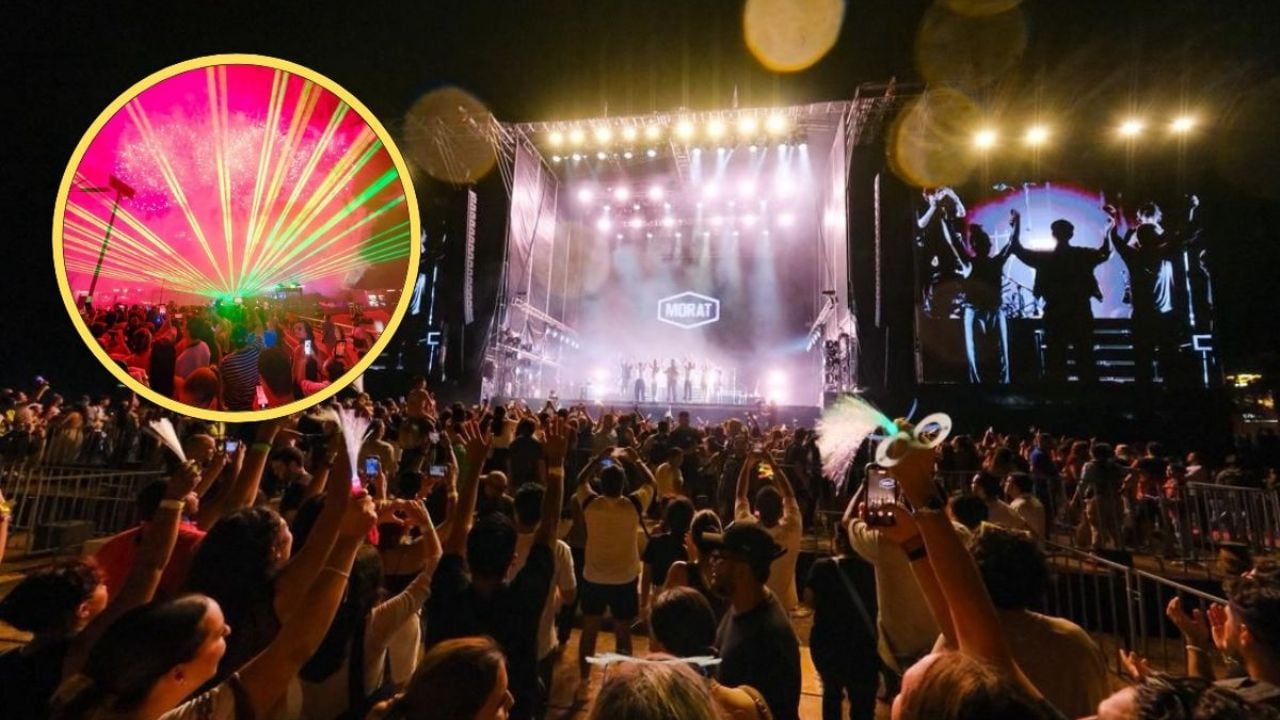 Morat reúne a más de 20 mil personas en concierto junto a la laguna Nichupté