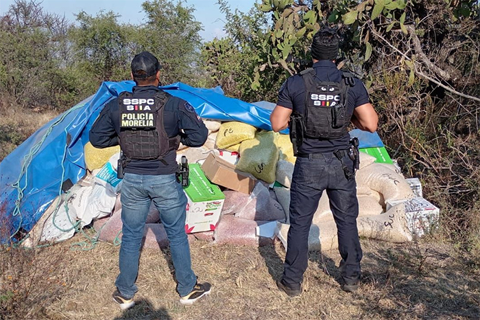 Policía de Morelia utiliza drones para recuperar mercancía robada