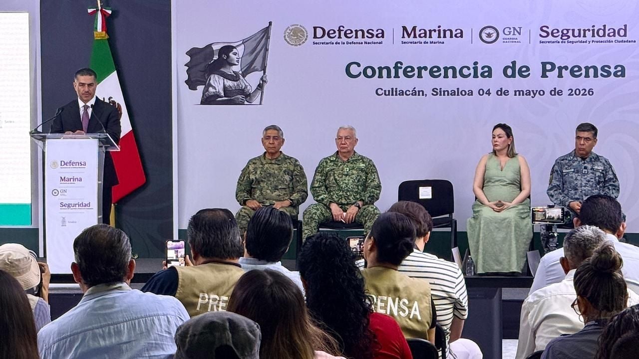 Rocha Moya recibe respaldo federal ante violencia en Sinaloa, informa García Harfuch