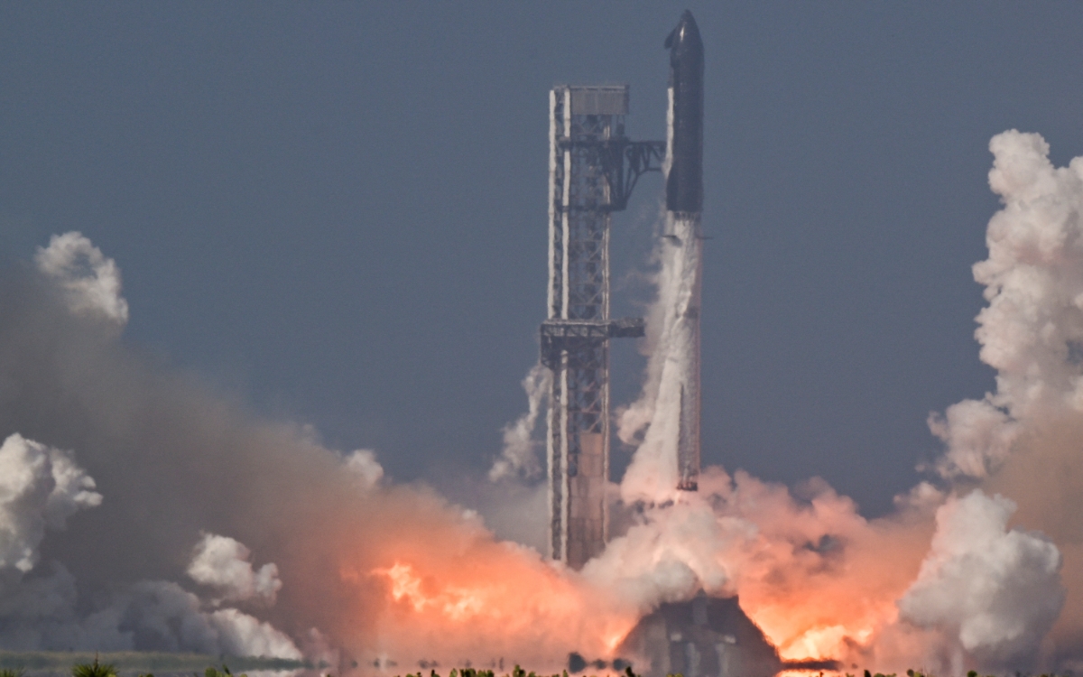 SpaceX logra exitoso lanzamiento de su megacohete Starship