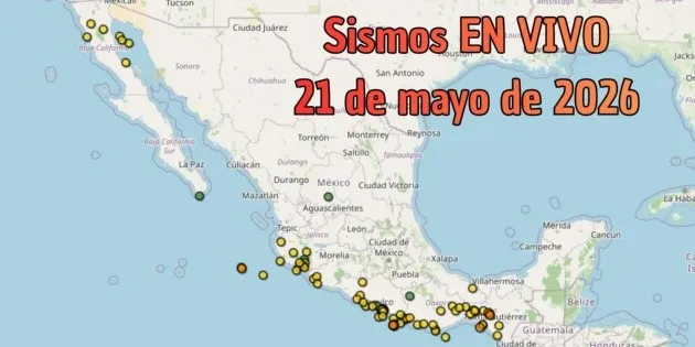 Temblor en Jalisco y México: Reporte de sismos del 21 de mayo 2026