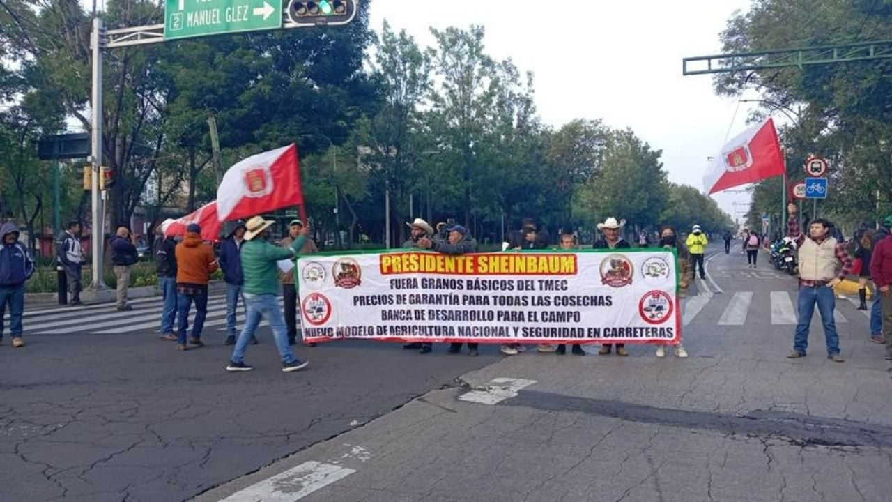 Transportistas y agricultores inician movilizaciones en CDMX por bloqueo de la SSC