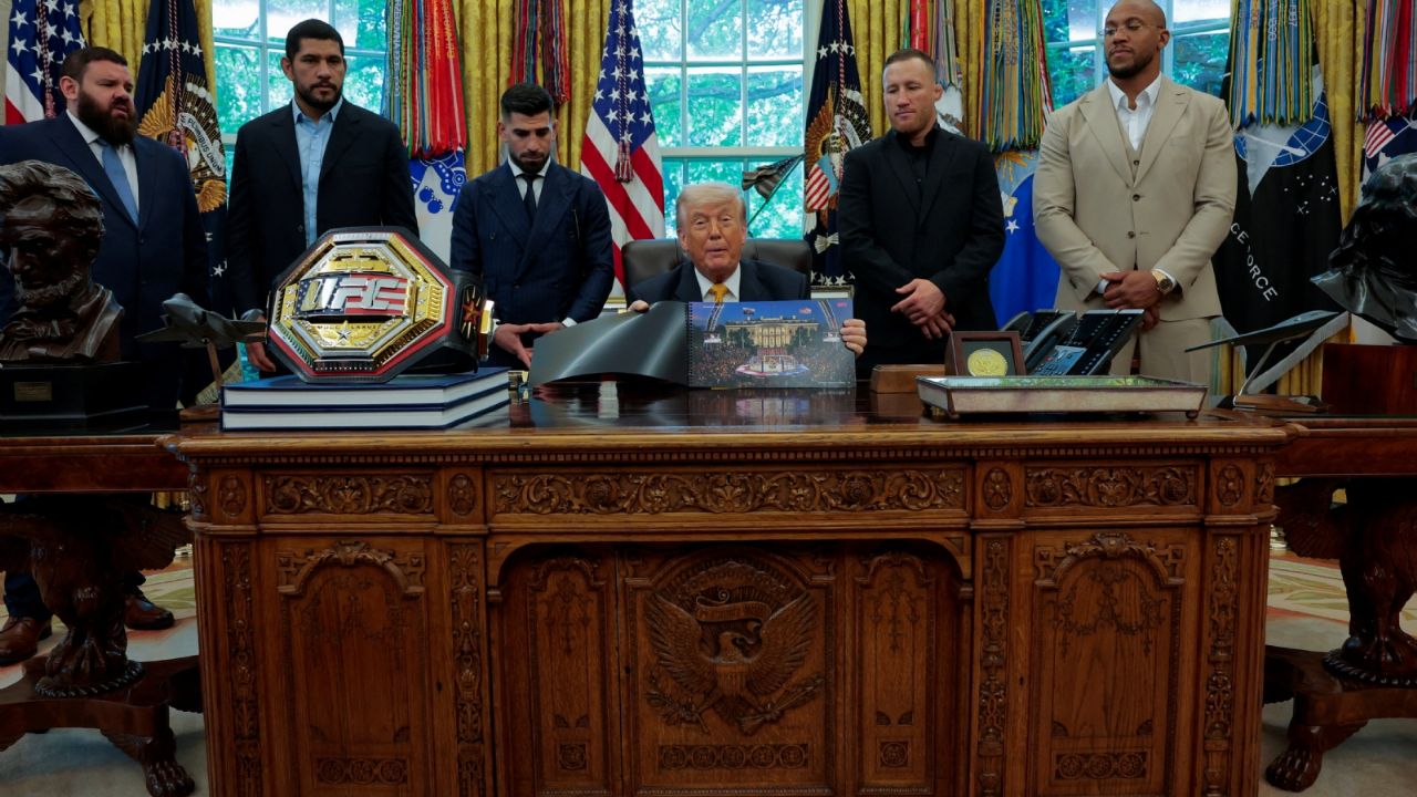 Trump celebra su cumpleaños con evento de la UFC en la Casa Blanca