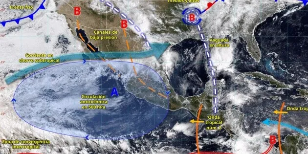 Veracruz: Onda tropical 2 ocasionará lluvias de 75 a 150 mm hoy