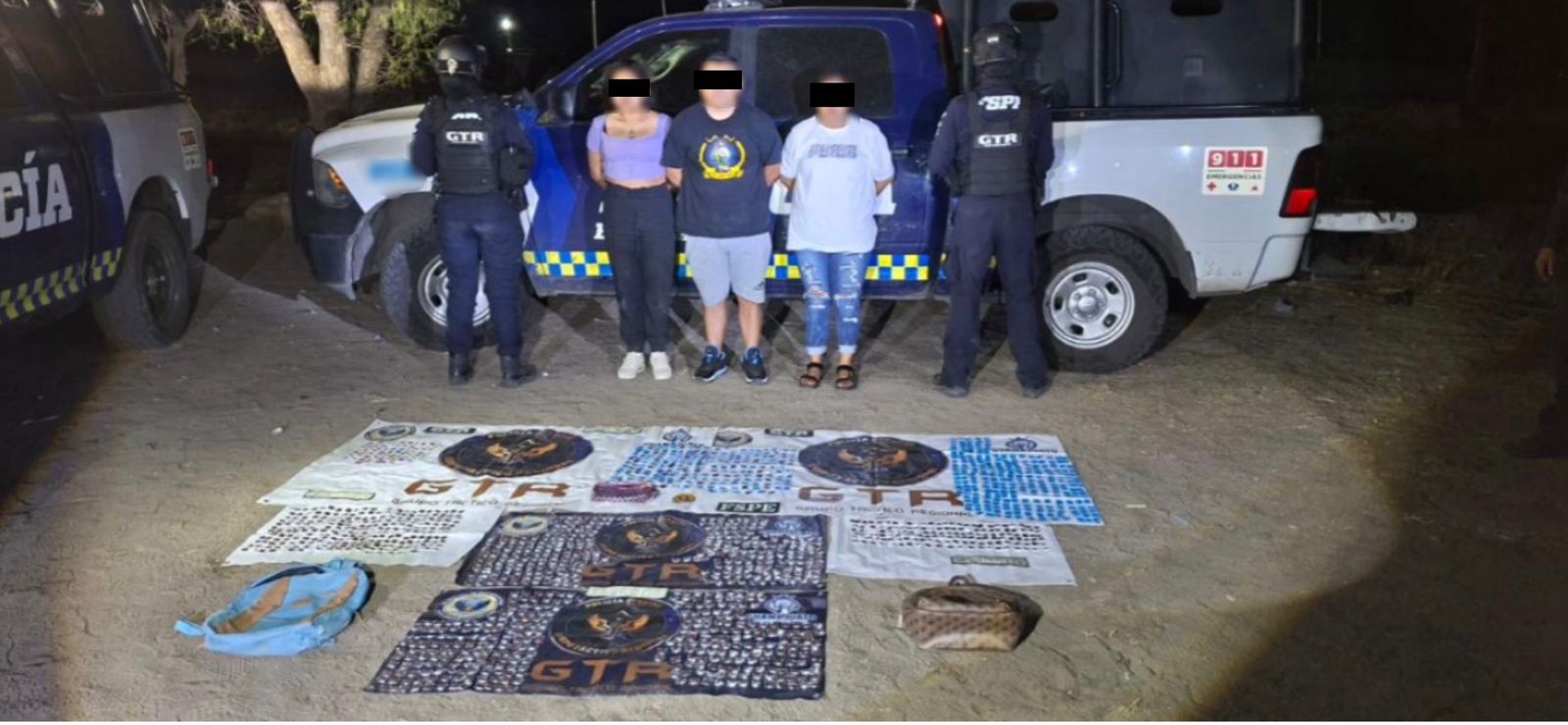 Villagrán: Detenidos tres por tráfico de más de 2,800 drogas