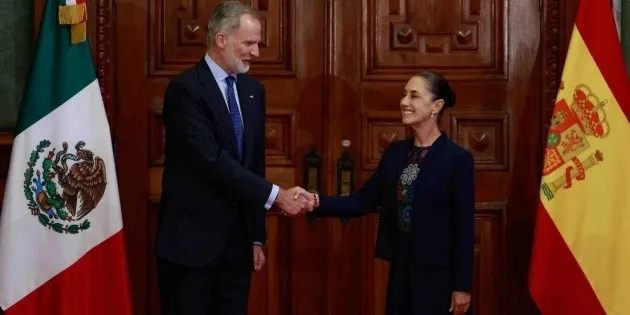 Ciudad de México: Sheinbaum recibe al rey Felipe VI de España