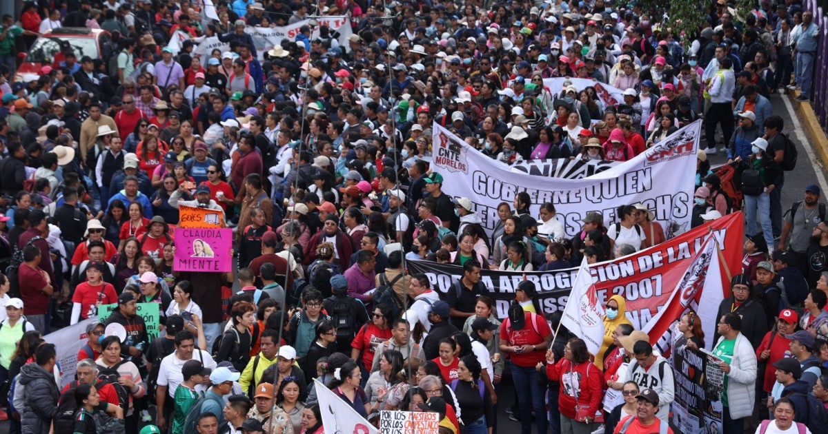 CNTE denuncia cancelación de reunión por parte de Delgado y refuerza plantones