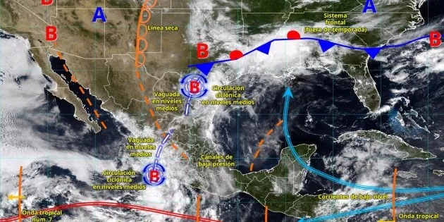 Durango: SMN emite alerta por lluvias intensas y granizo