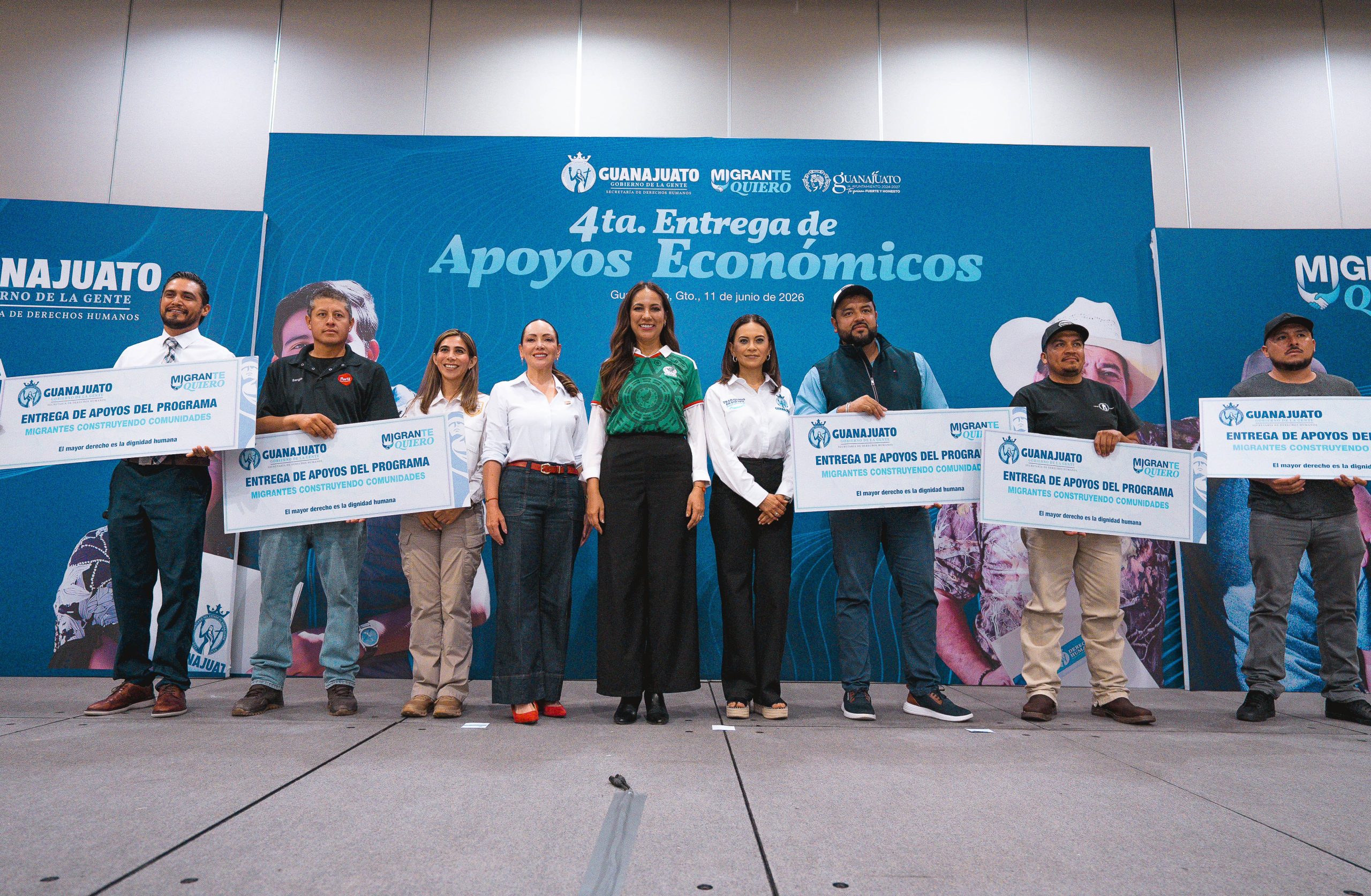 Guanajuato: Gobernadora Libia Dennise entrega apoyos a migrantes