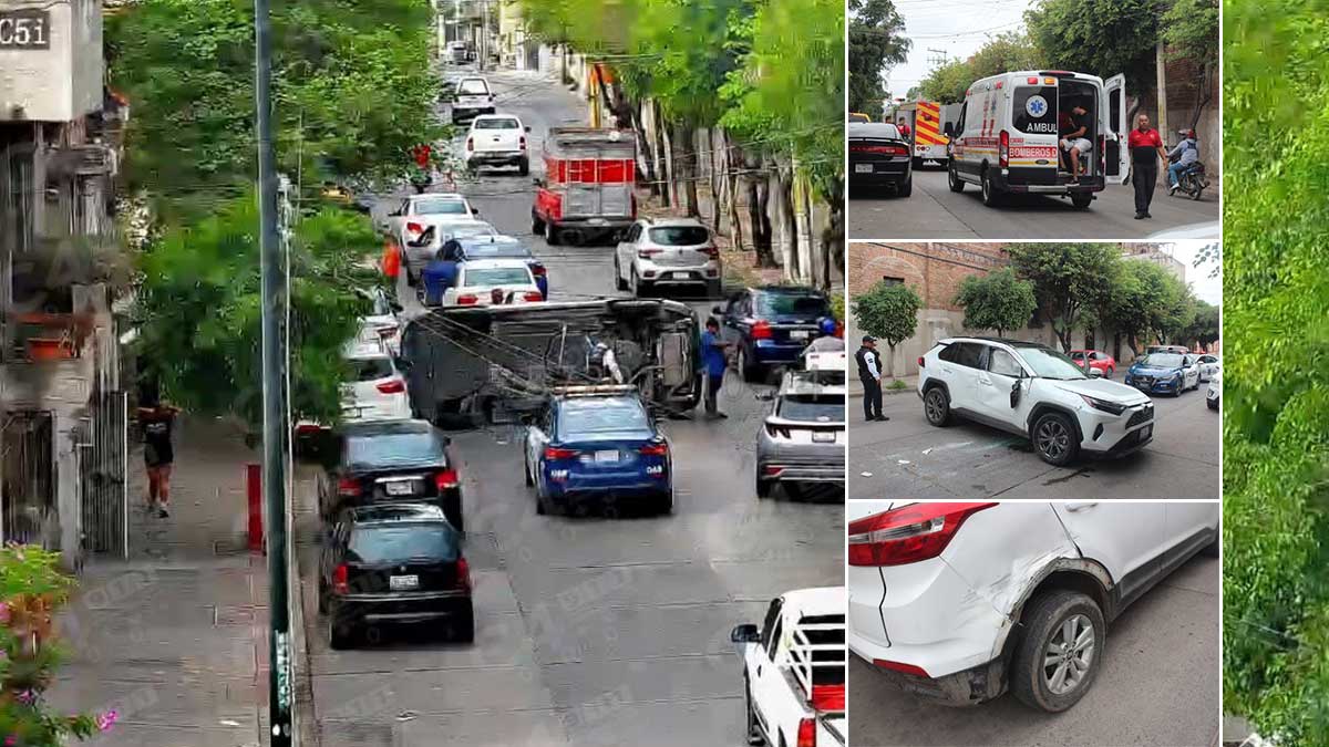 León: Volcadura de camioneta afecta la colonia Obrera y vialidades
