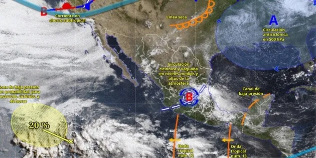 México: Alertan por lluvias, granizo e inundaciones esta semana