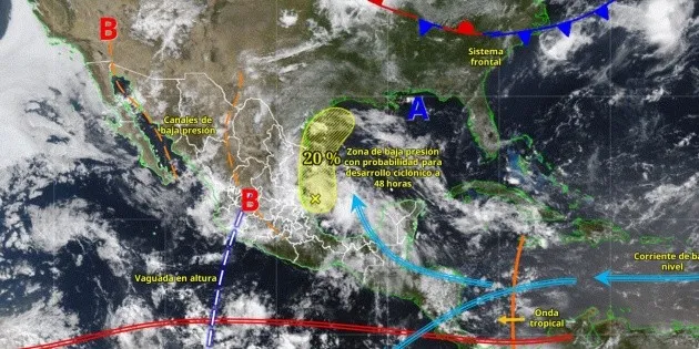 México: SMN alerta sobre tormentas severas e inundaciones esta semana