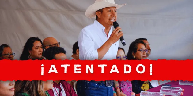Miahuatlán: Atentan contra alcalde durante supervisión de obra