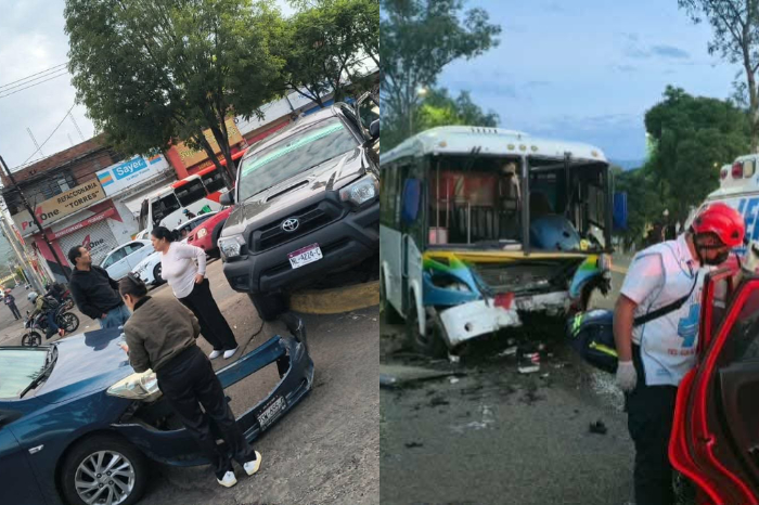 Morelia: Dos accidentes ocurren en la Avenida Madero