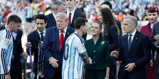 Buenos Aires: Jugadores argentinos que saludaron a Claudia Sheinbaum