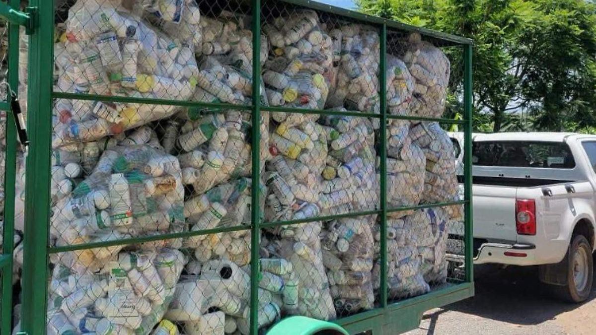 Culmina en Huanímaro la campaña “Dando vida al planeta” reciclada tonelada