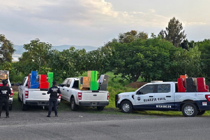 Huandacareo: Aseguran 68 máquinas tragamonedas en operativo de SSP